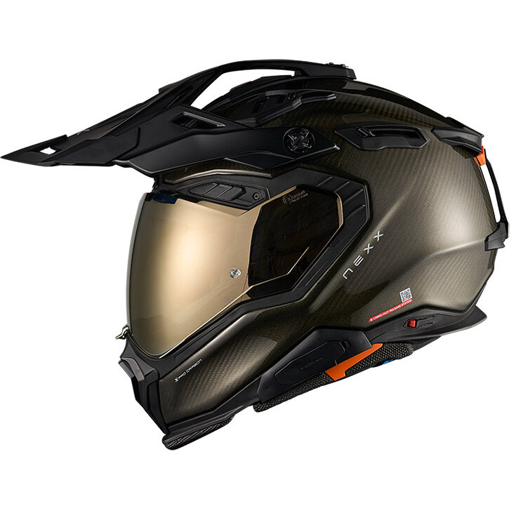 Casco Moto Adventure X.WED3 DUNE CARBON Oro taglia M
