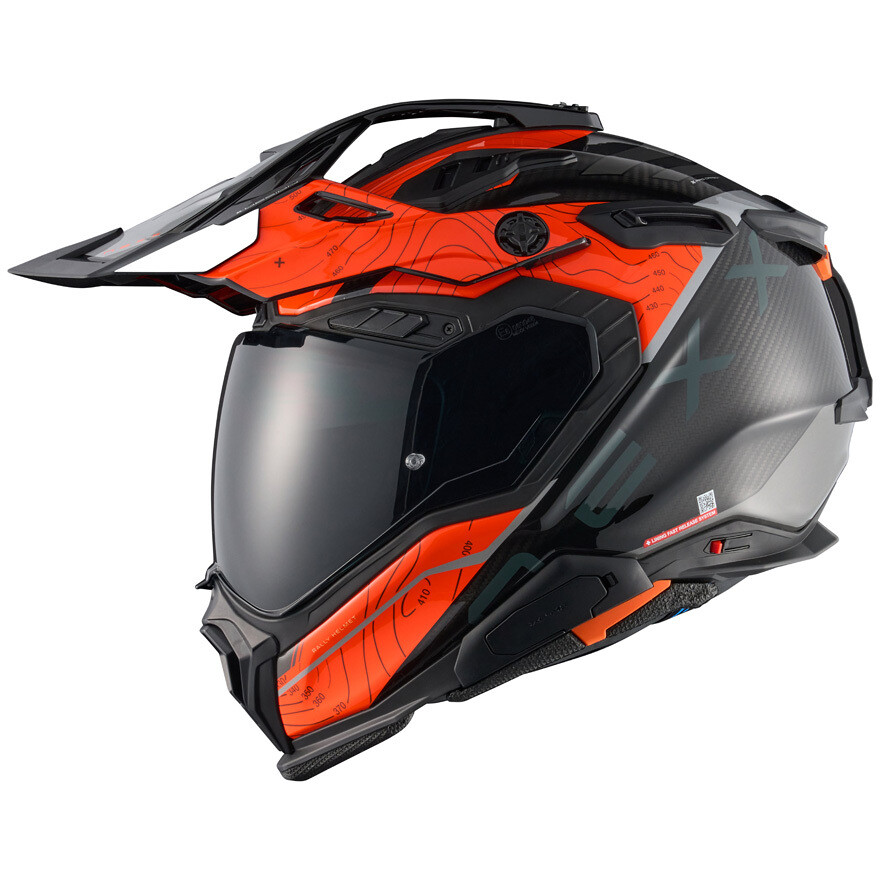 Casco Moto Adventure X.WED3 Furka Grigio Arancio taglia M