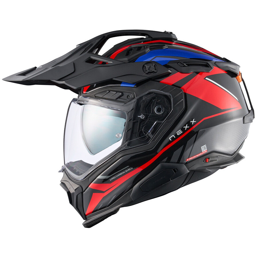 Casco Moto Adventure X.WED3 Gobi Rosso Blu taglia L