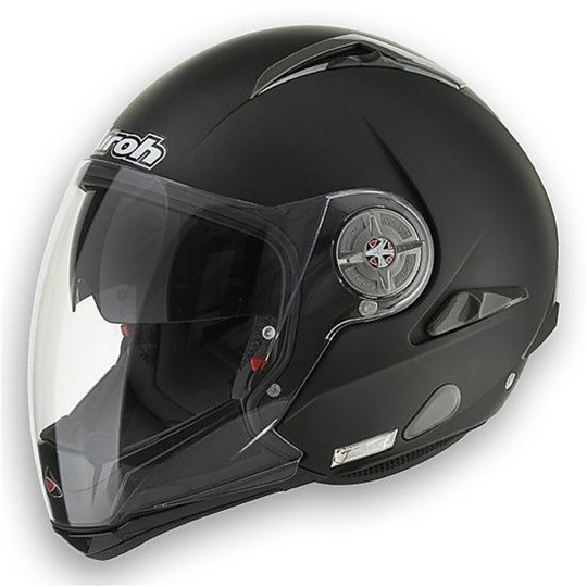 Casco Moto Apribile Airoh J105 Doppia Omologazione Color Nero Opaco