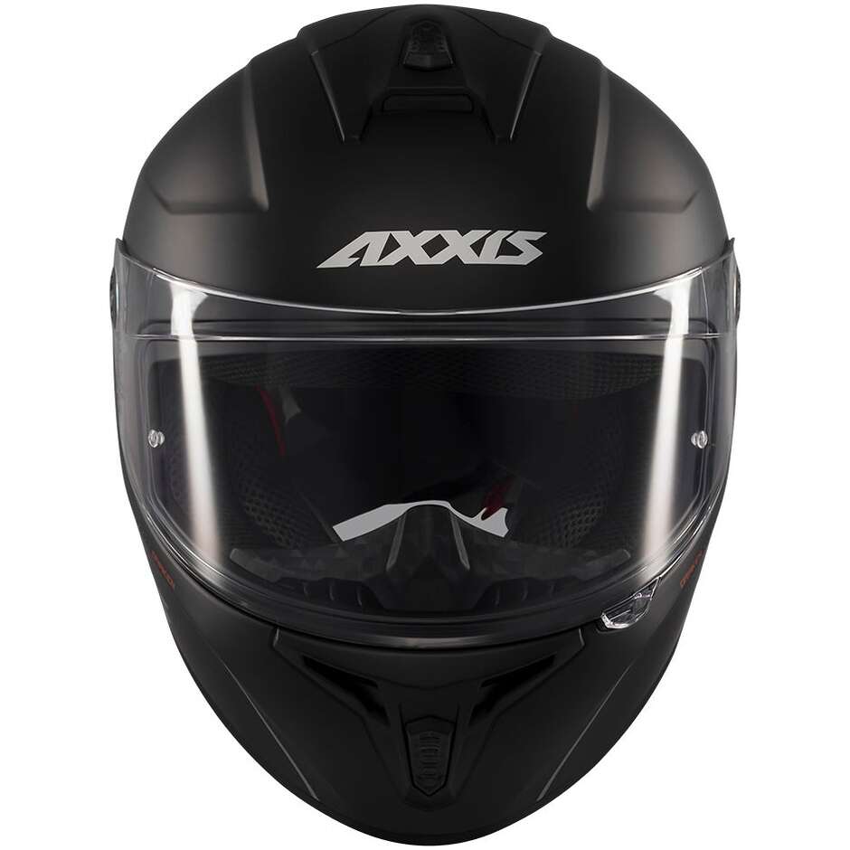 Casco Moto Axxis Integrale ff112d Draken s Solid V2 A11 Nero Opaco
