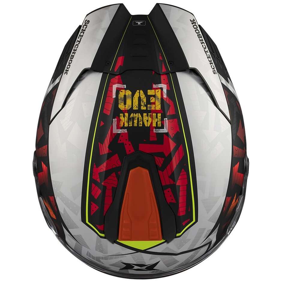 Casco Moto Axxis Integrale ff122sv Hawk Evo Sv Sketchbook B2