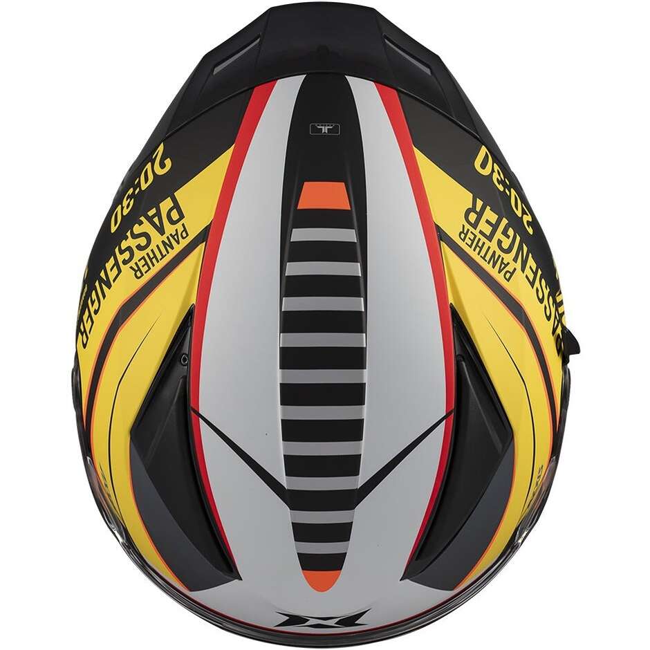 Casco Moto Axxis Integrale ff130sv Panther Sv Passenger B3 Nero Giallo