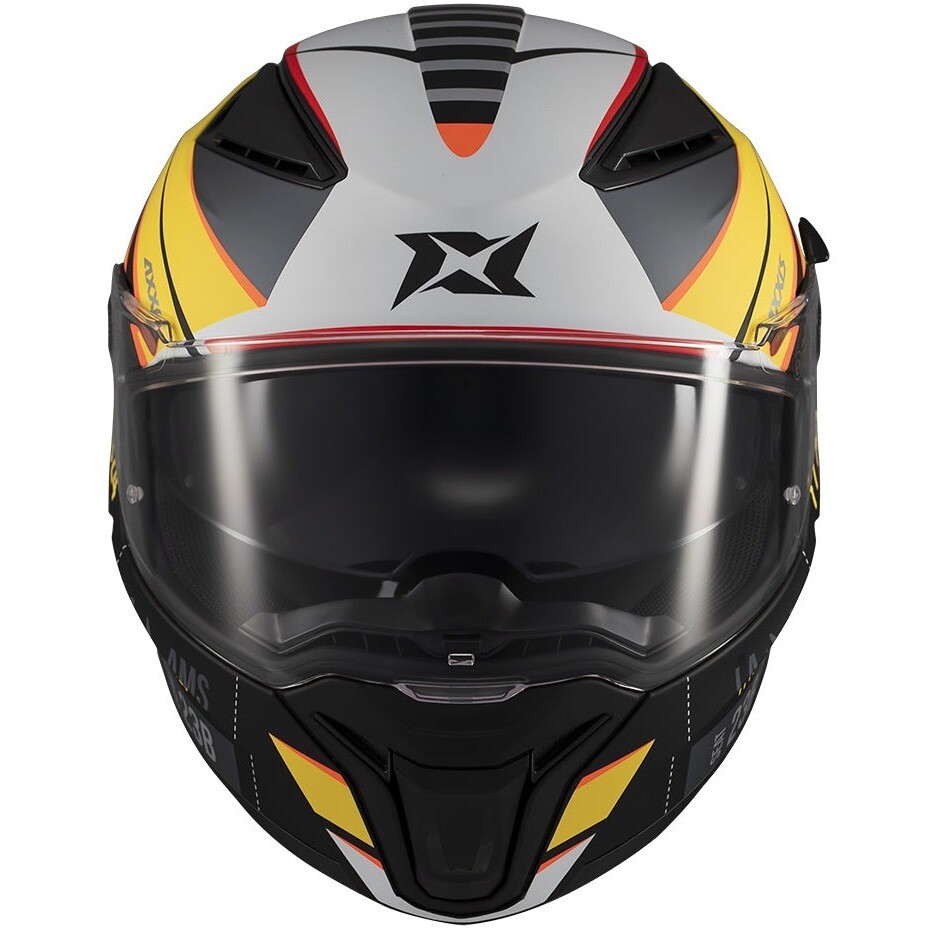 Casco Moto Axxis Integrale ff130sv Panther Sv Passenger B3 Nero Giallo
