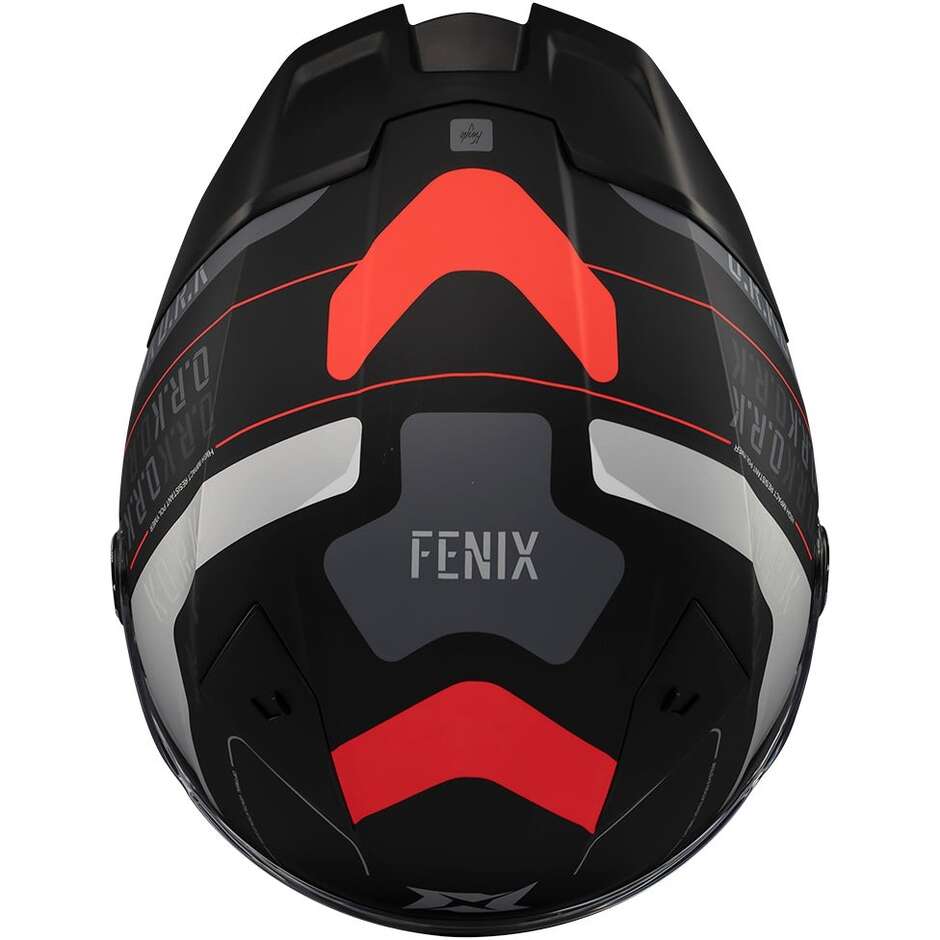 Casco Moto Axxis Integrale ff132 Fenix Ork B5 Nero Argento