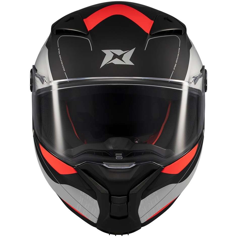 Casco Moto Axxis Integrale ff132 Fenix Ork B5 Nero Argento