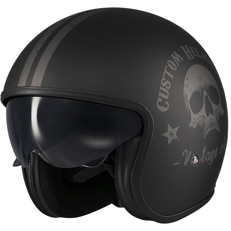 Casco Moto Jet of507 Hornet S Sv Vintageclub B1 Nero O taglia L