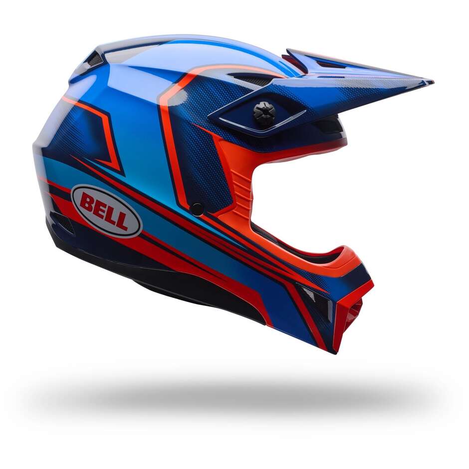 Casco Moto Bambino Cross Enduro Bell MX-10 MIPS YOUTH NO SPEEDWAY Blu
