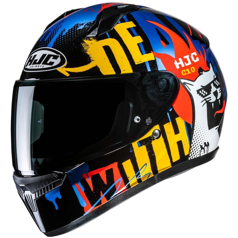 Casco Moto Bambino Integrale Hjc C10 FOP MC23