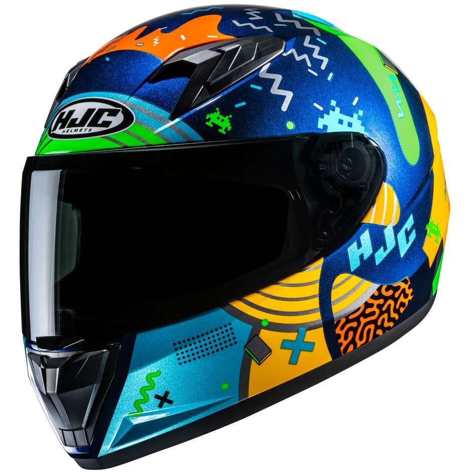 Casco Moto Bambino Integrale Y10 MIKA MC23 taglia L