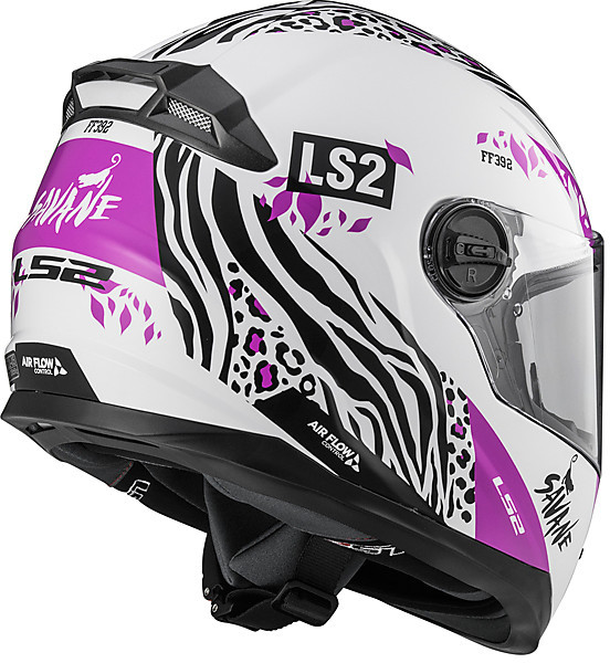 Casco moto bambino integrale LS2 FF392 Svane Bianco Rosa Vendita Online 