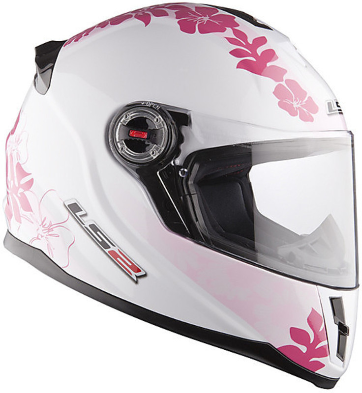 MOTO E MOTO  Caschi » Caschi Bimbo » LS2 » Ls2 Integrale Vanity Bimbo  Bianco Rosa FF392