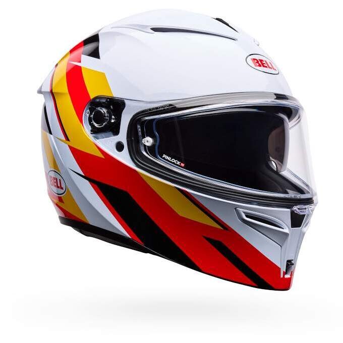 Casco Moto LITHIUM NOVA Bianco Rosso taglia XL