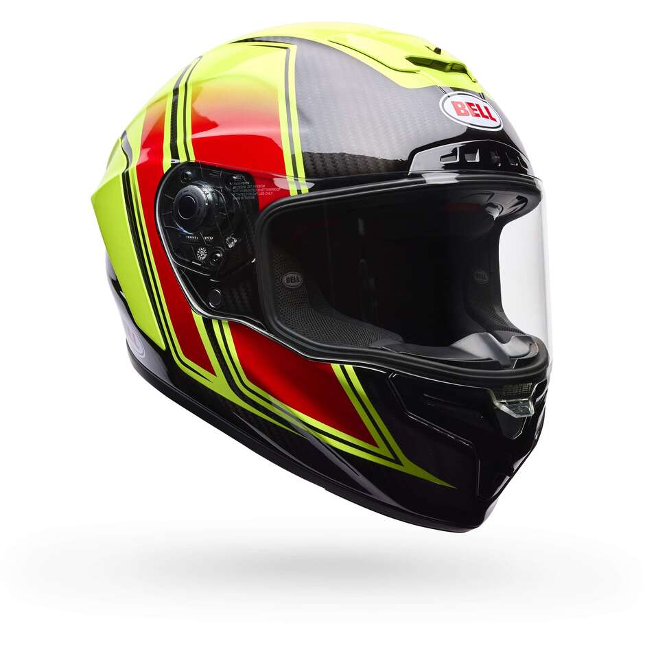 Casco Moto Bell Race Star Flex DLX GRID Giallo