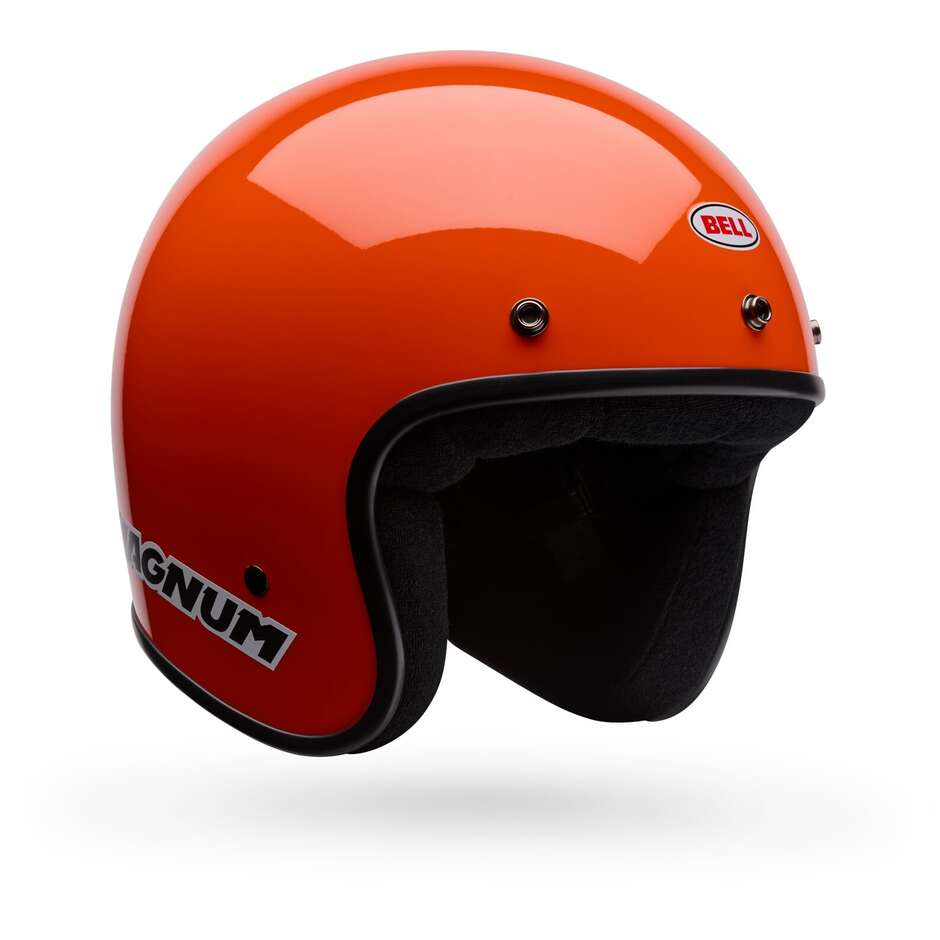 Casco Moto Cafè Racer Bell MAGNUM Solid Arancio