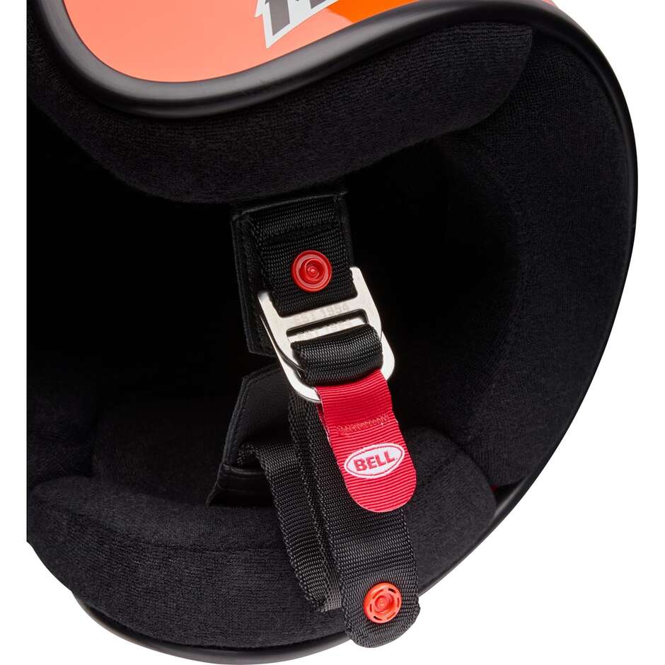 Casco Moto Cafè Racer Bell MAGNUM Solid Arancio