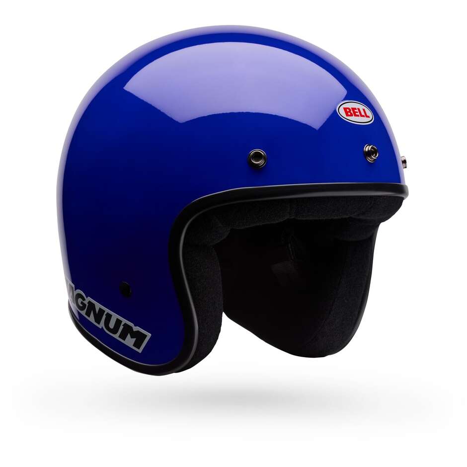 Casco Moto Cafè Racer Bell MAGNUM Solid Blu