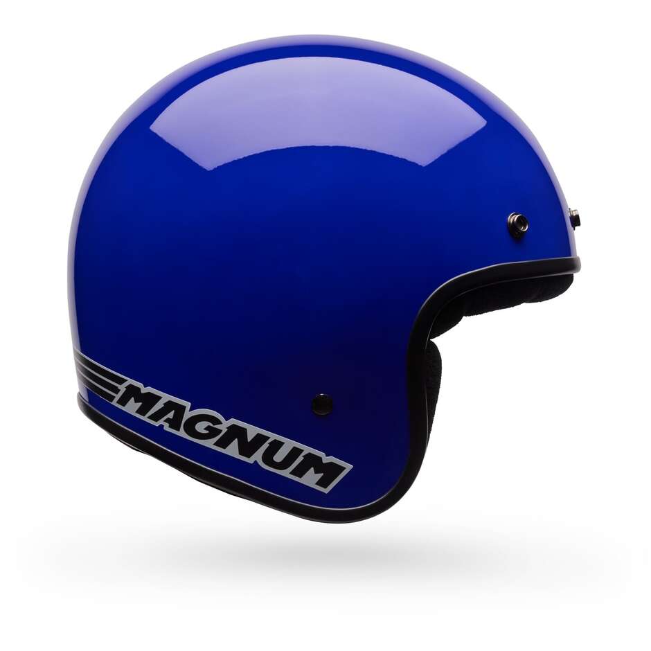 Casco Moto Cafè Racer Bell MAGNUM Solid Blu