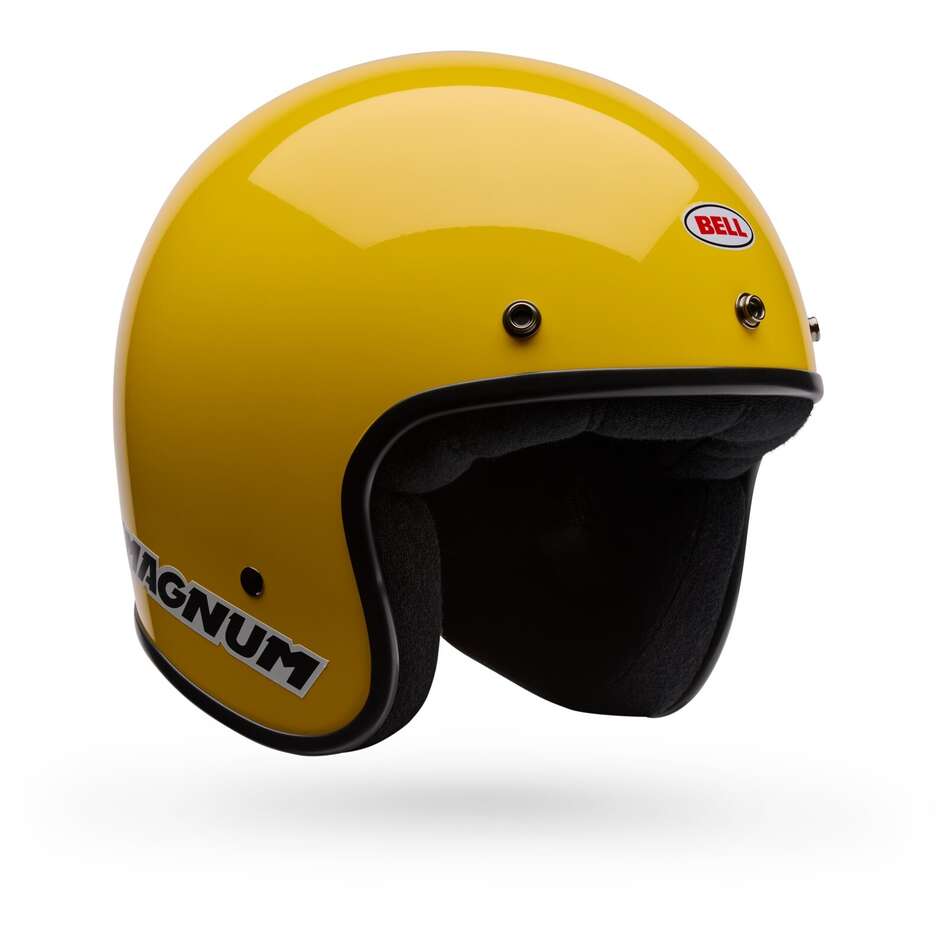 Casco Moto Cafè Racer Bell MAGNUM Solid Giallo