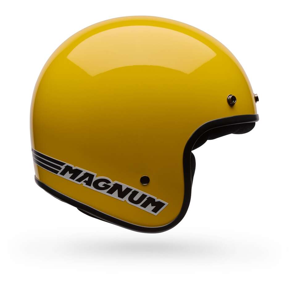 Casco Moto Cafè Racer Bell MAGNUM Solid Giallo
