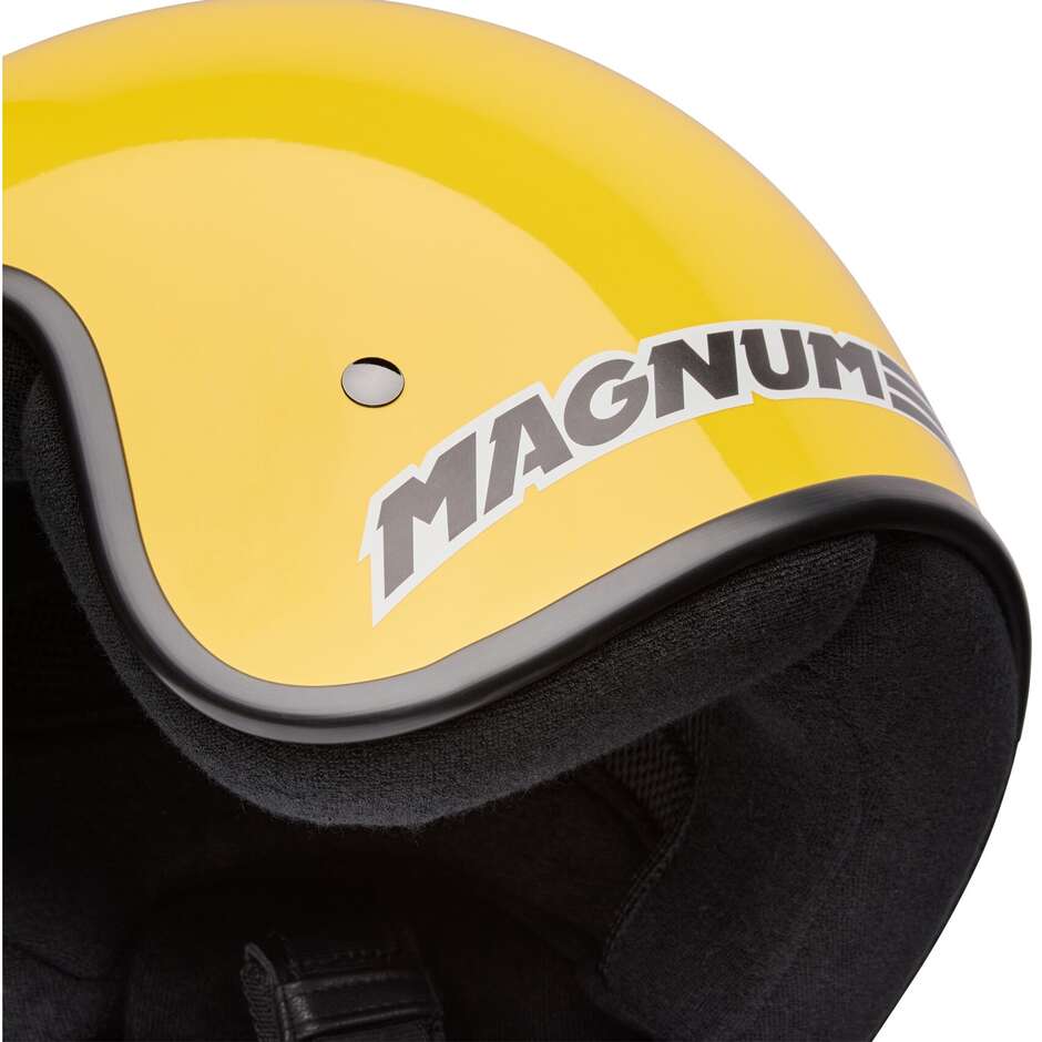 Casco Moto Cafè Racer Bell MAGNUM Solid Giallo