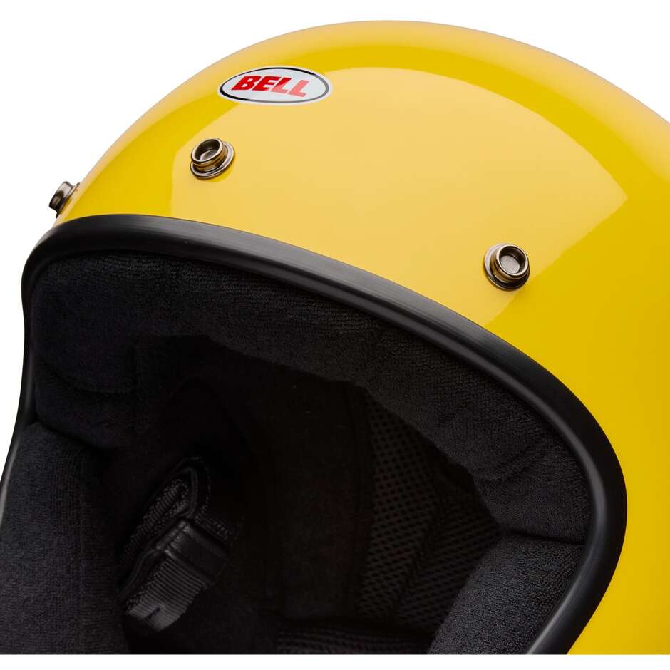 Casco Moto Cafè Racer Bell MAGNUM Solid Giallo