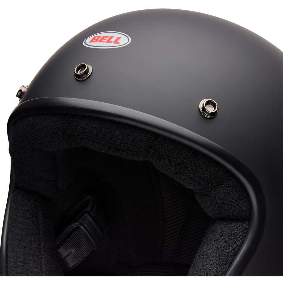 Casco Moto Cafè Racer Bell MAGNUM Solid Nero Opaco
