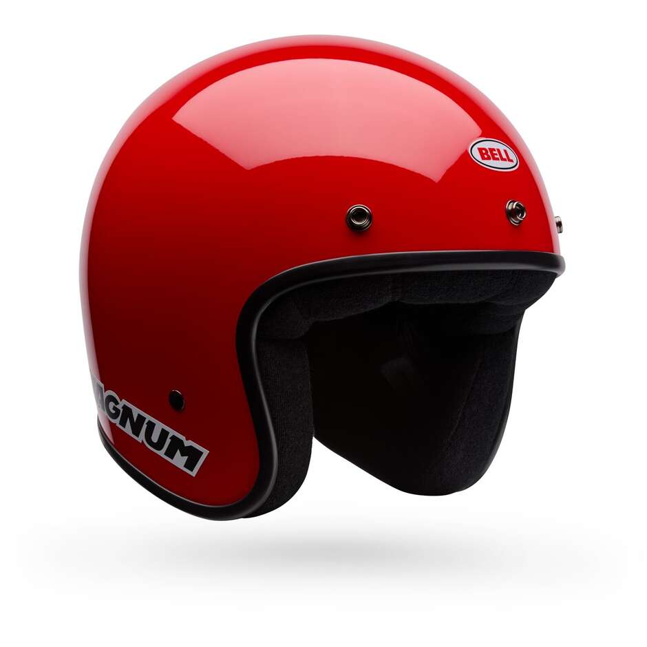 Casco Moto Cafè Racer Bell MAGNUM Solid Rosso
