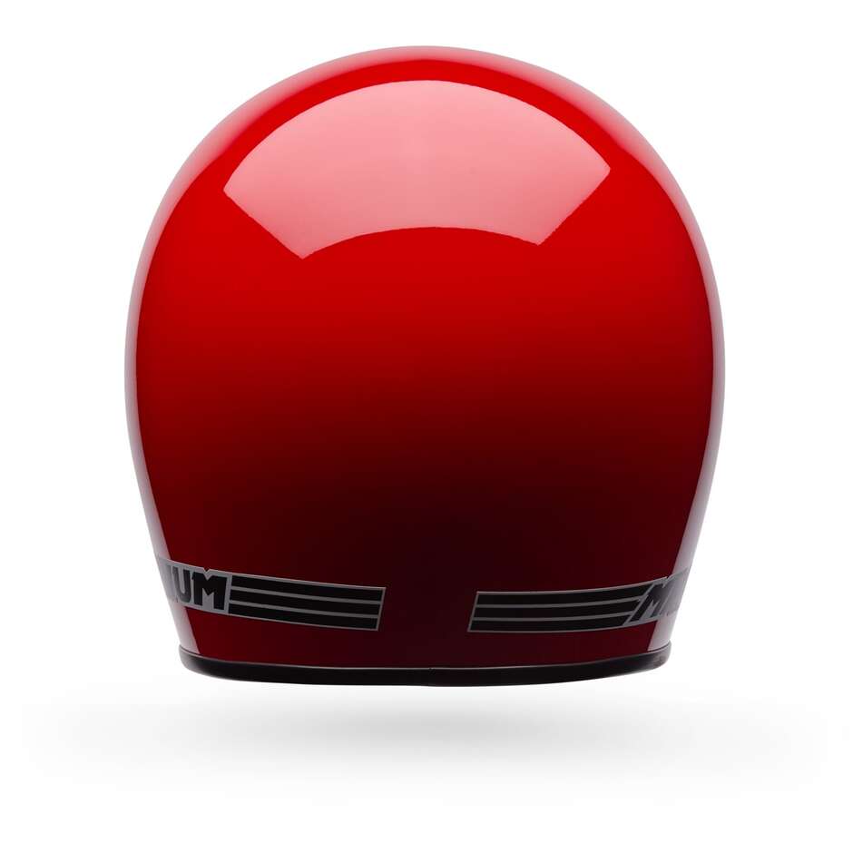 Casco Moto Cafè Racer Bell MAGNUM Solid Rosso