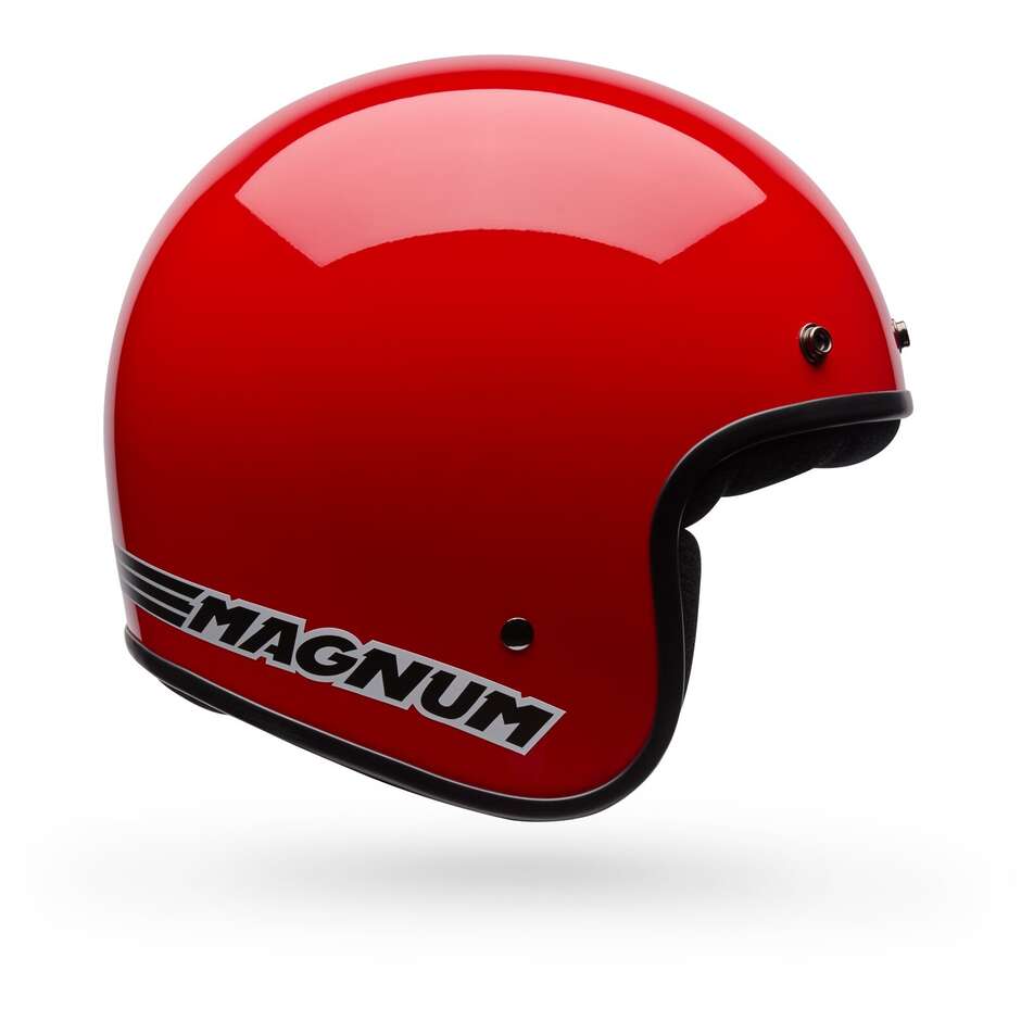 Casco Moto Cafè Racer Bell MAGNUM Solid Rosso