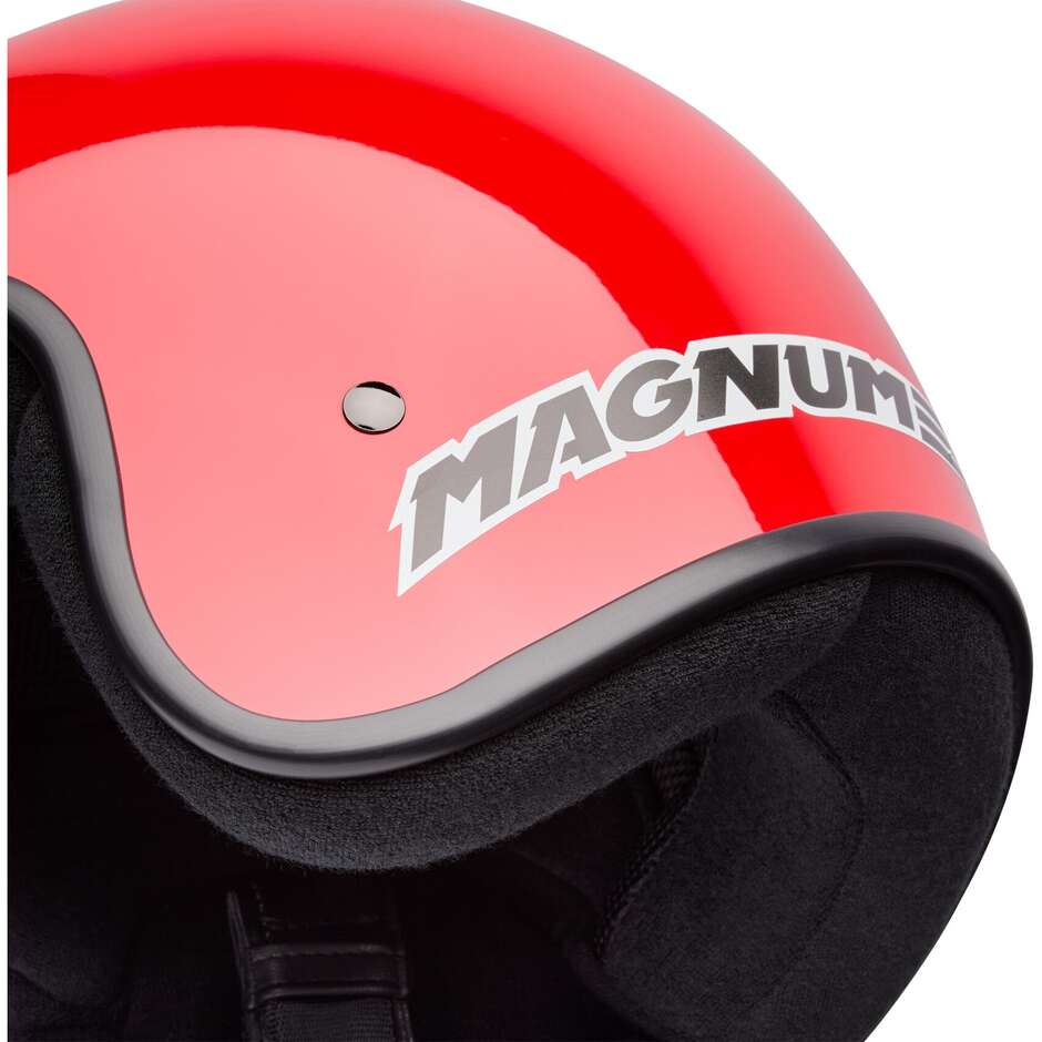 Casco Moto Cafè Racer Bell MAGNUM Solid Rosso