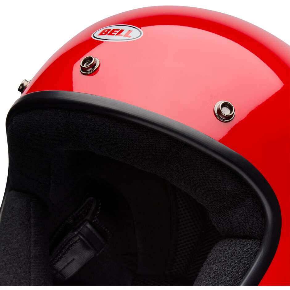 Casco Moto Cafè Racer Bell MAGNUM Solid Rosso