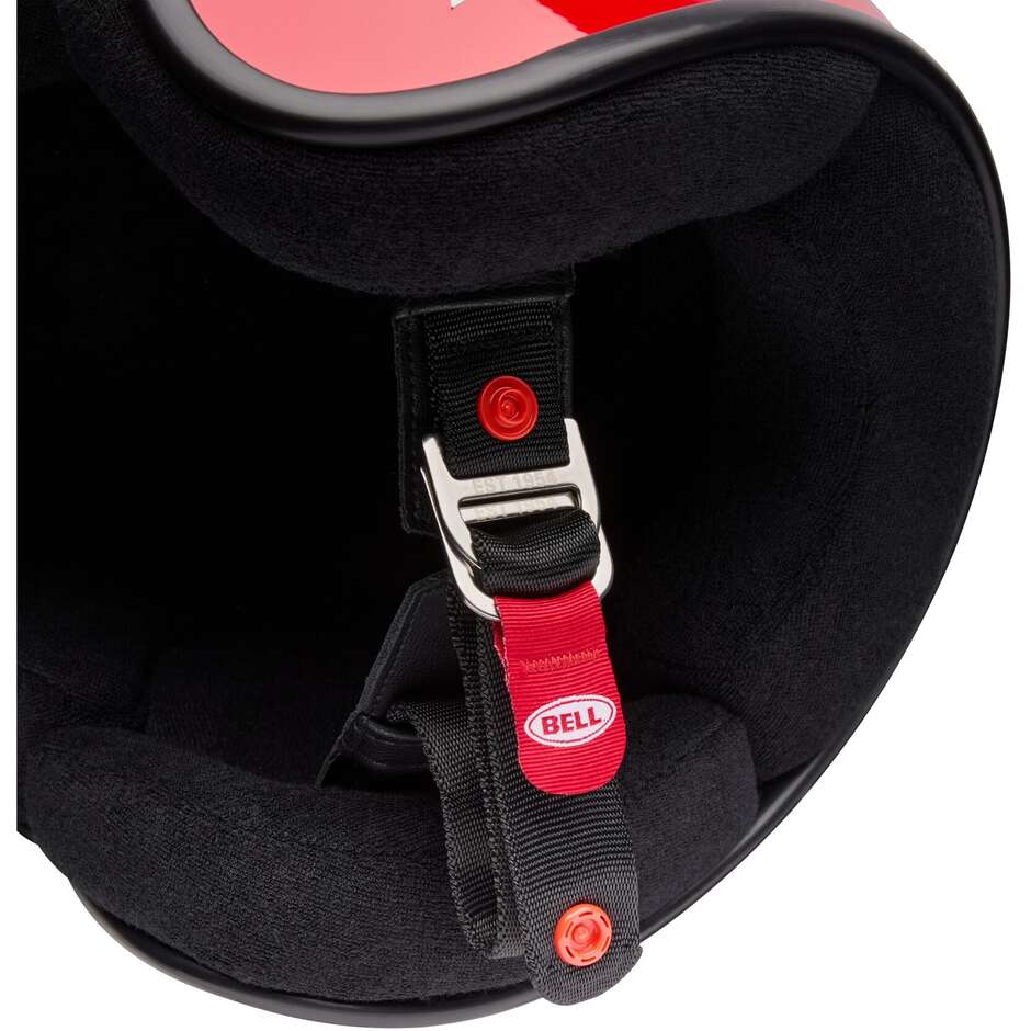 Casco Moto Cafè Racer Bell MAGNUM Solid Rosso