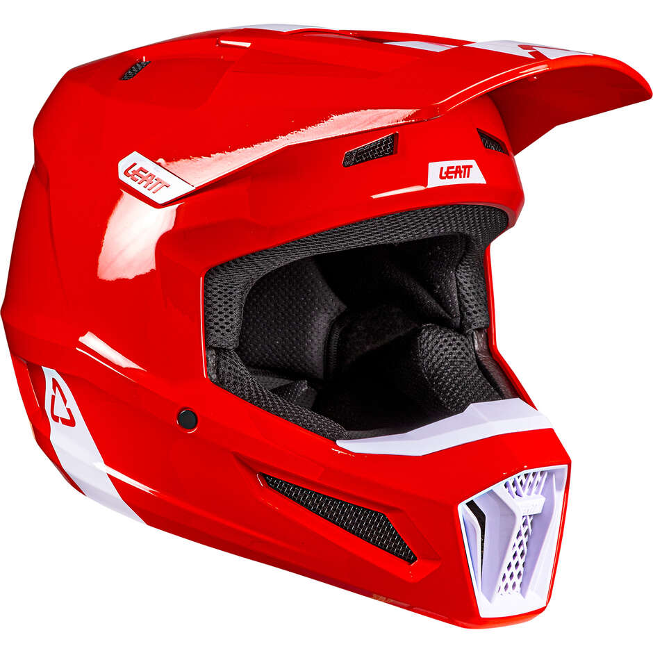 Casco Moto Cross 2.5 - V26 Leatt Rosso