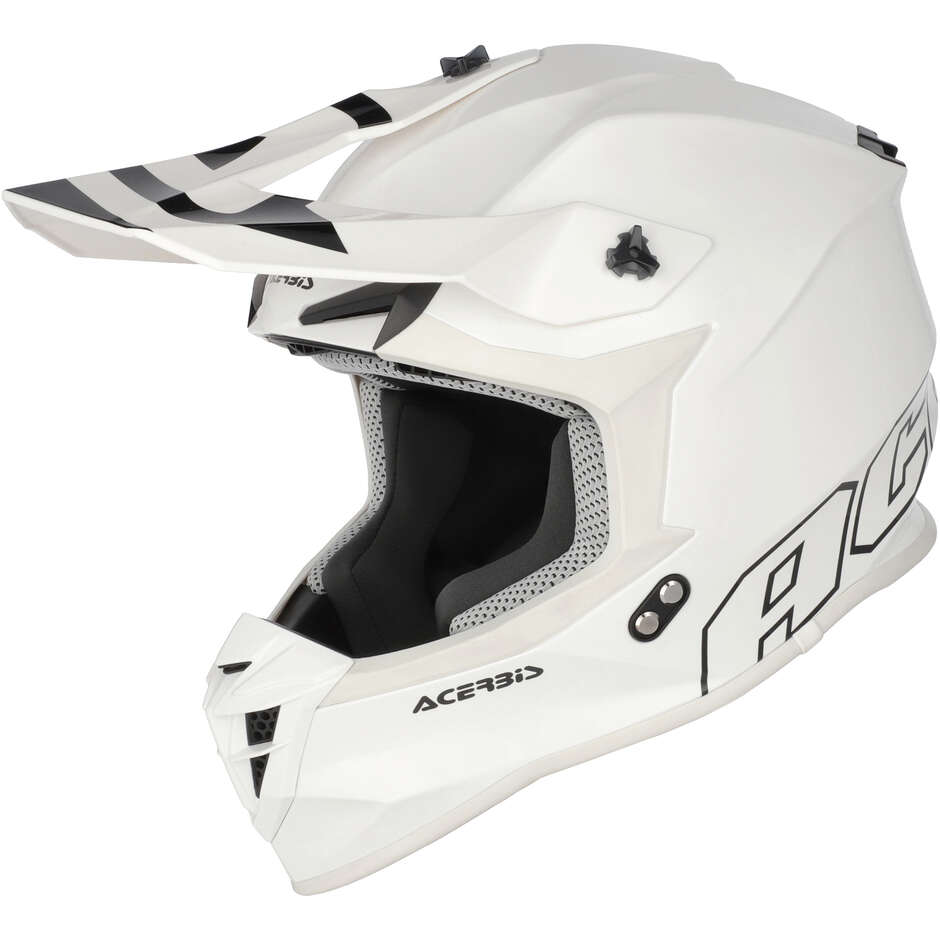 Casco Moto Cross Acerbis LINEAR 2206 Bianco 3