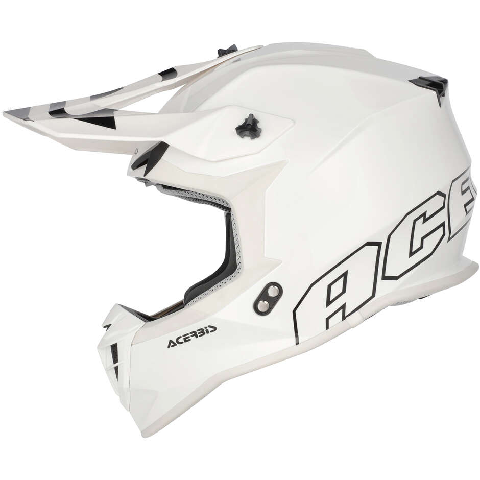 Casco Moto Cross Acerbis LINEAR 2206 Bianco 3