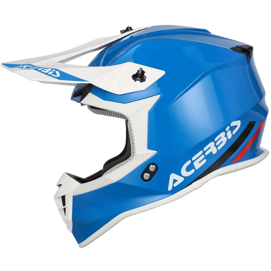 Casco Moto Cross LINEAR 2206 Blu taglia XS
