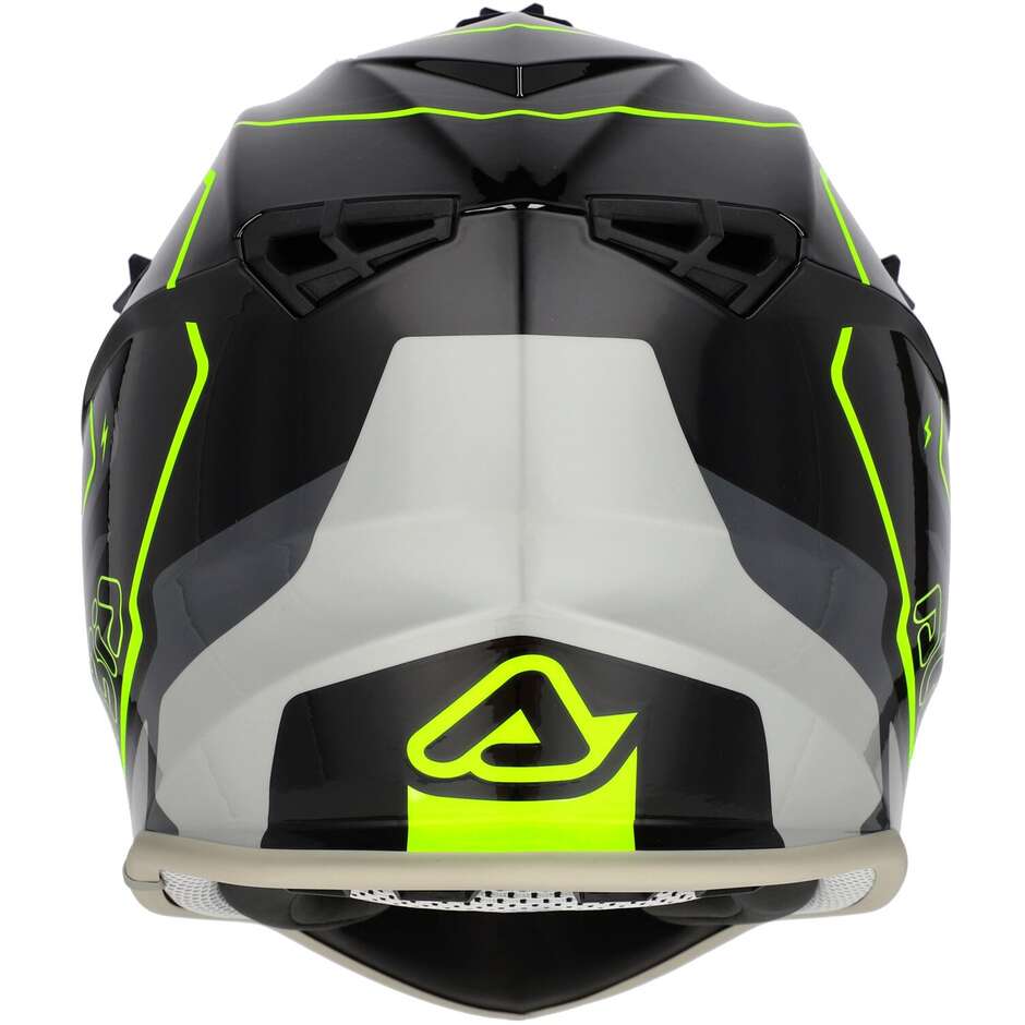 Casco Moto Cross Acerbis LINEAR 2206 Nero Giallo Fluo