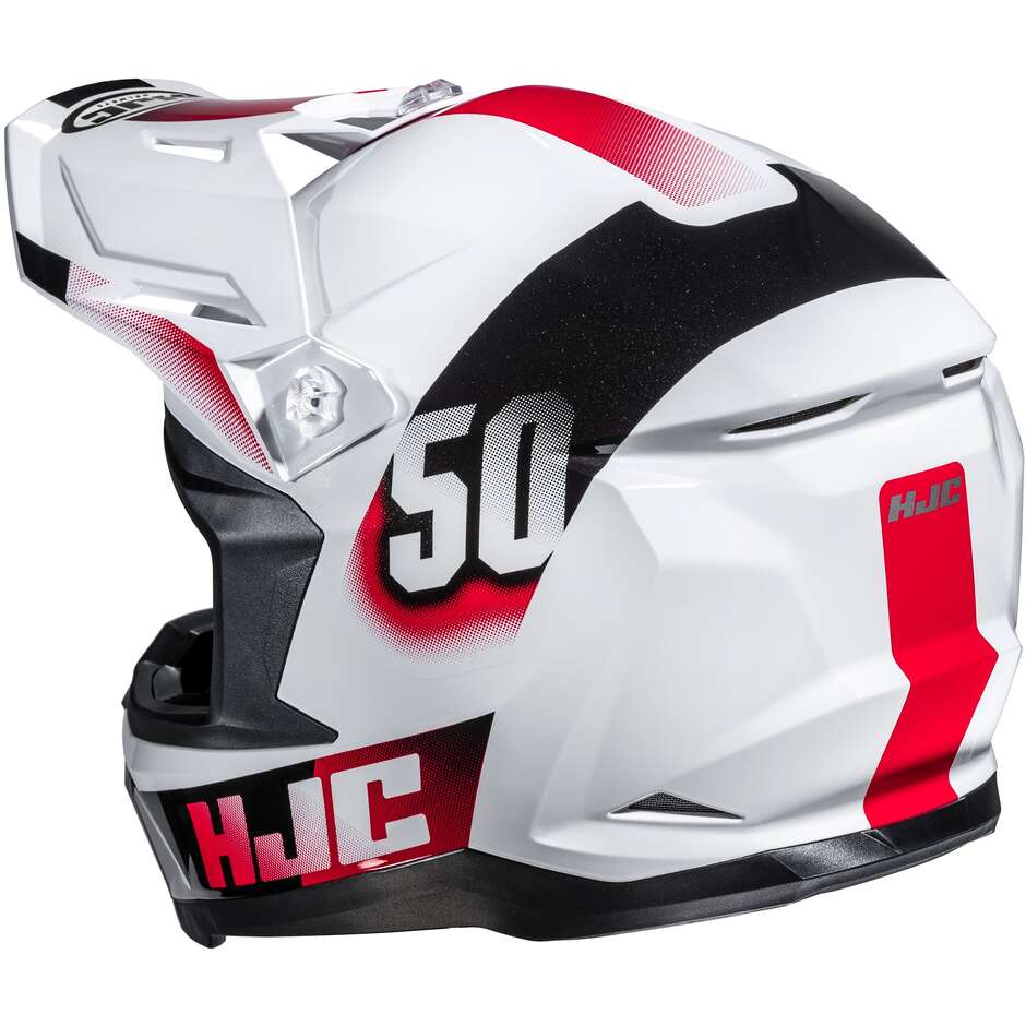 Casco Moto Cross da Bambino Hjc Y50 DASH MC1 Rosso