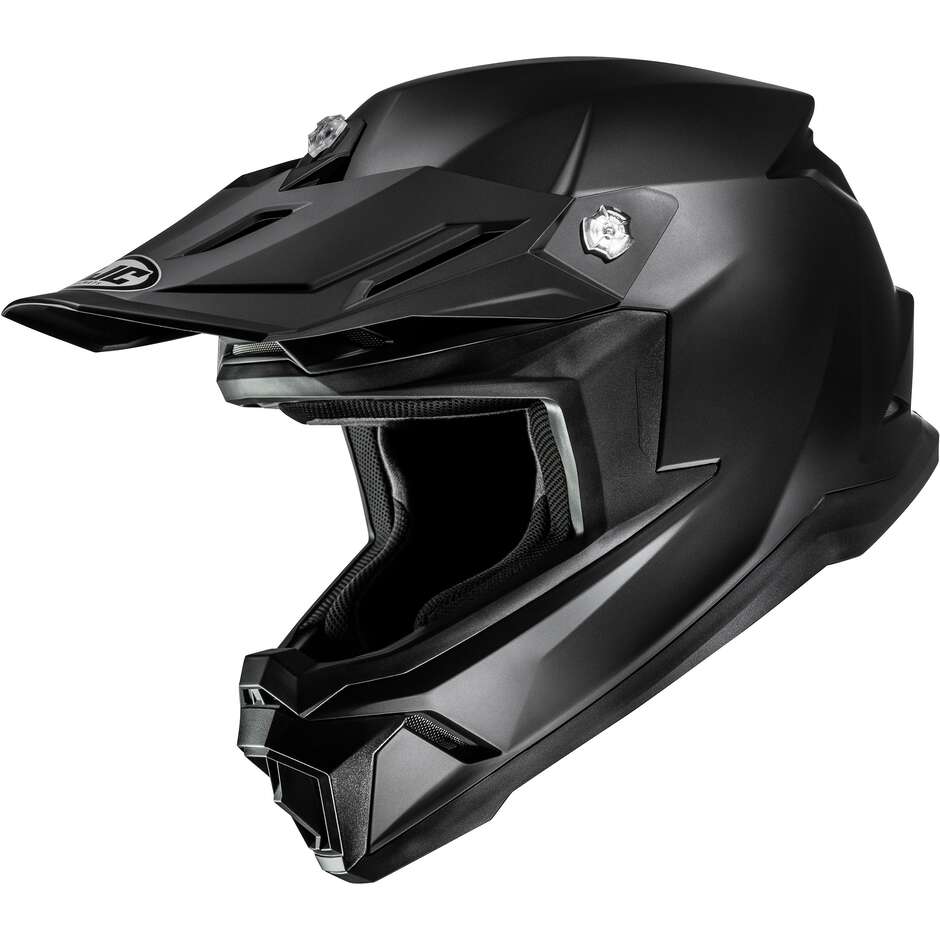 Casco Moto Cross da Bambino Hjc Y50 SOLID Nero Semi Opaco