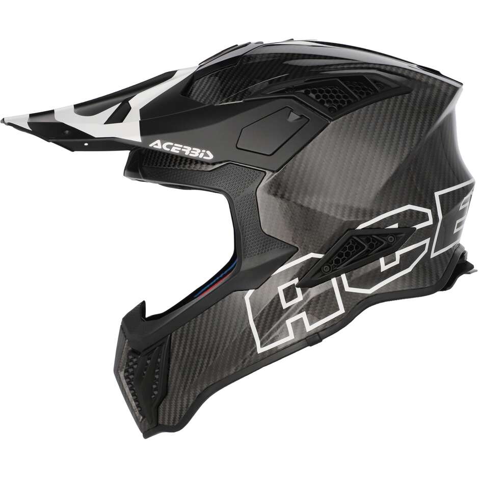 Casco Moto Cross Enduro Acerbis AIRSTRIKE-C Nero Bianco