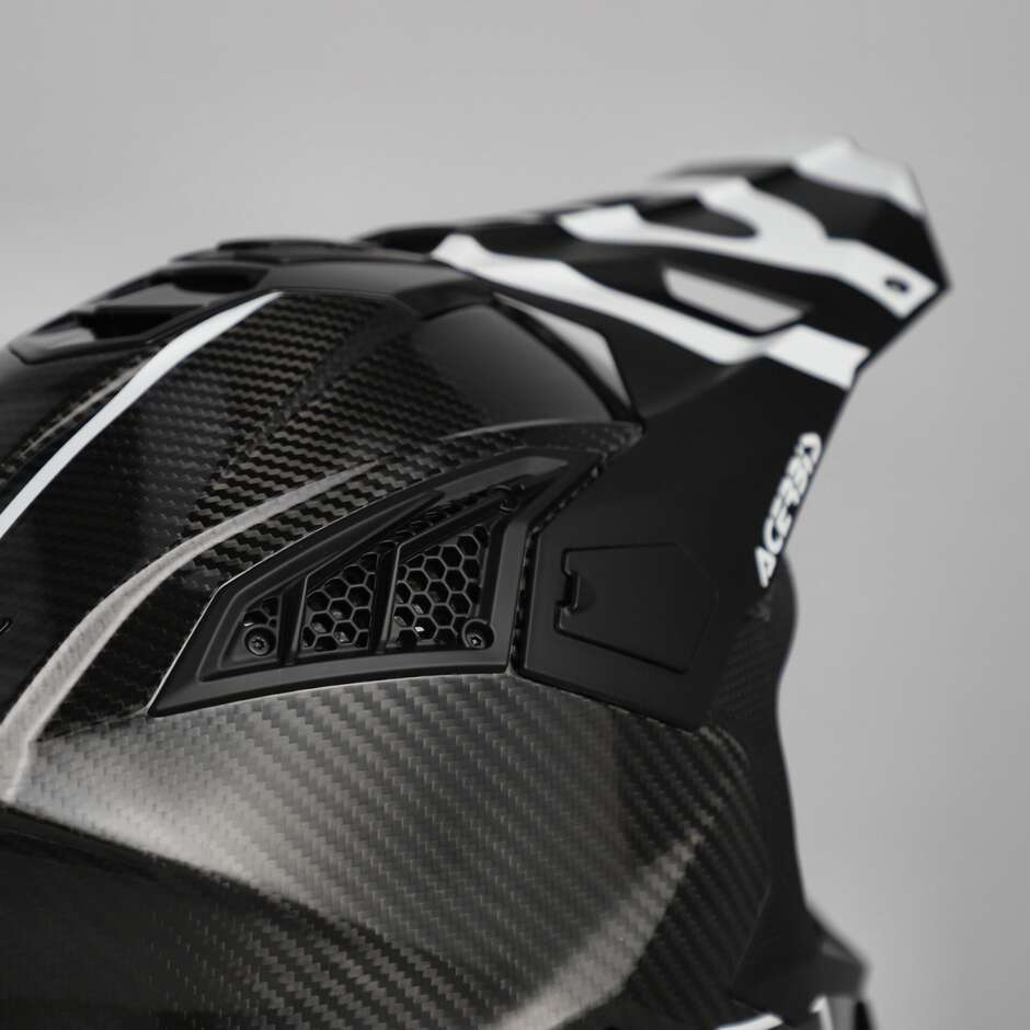 Casco Moto Cross Enduro Acerbis AIRSTRIKE-C Nero Bianco