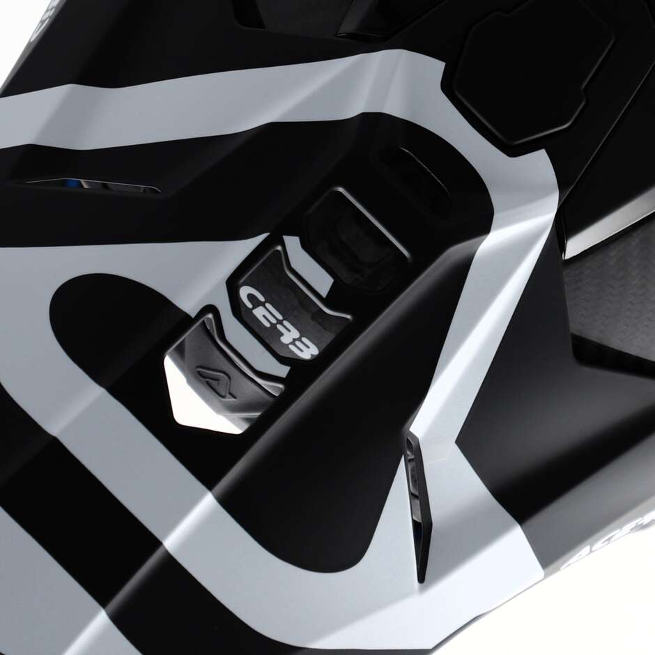 Casco Moto Cross Enduro Acerbis AIRSTRIKE-C Nero Bianco