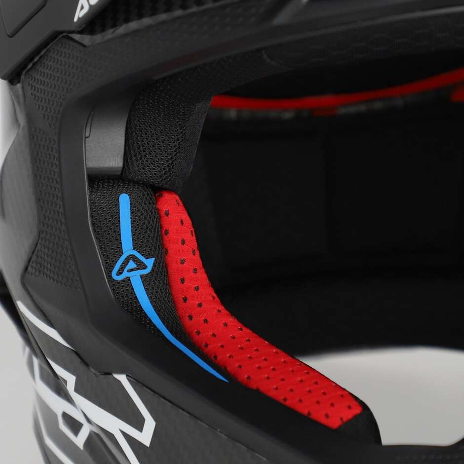 Casco Moto Cross Enduro Acerbis AIRSTRIKE-C Nero Bianco