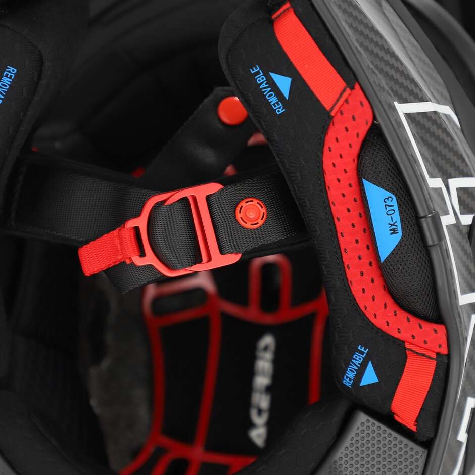 Casco Moto Cross Enduro Acerbis AIRSTRIKE-C Nero Bianco