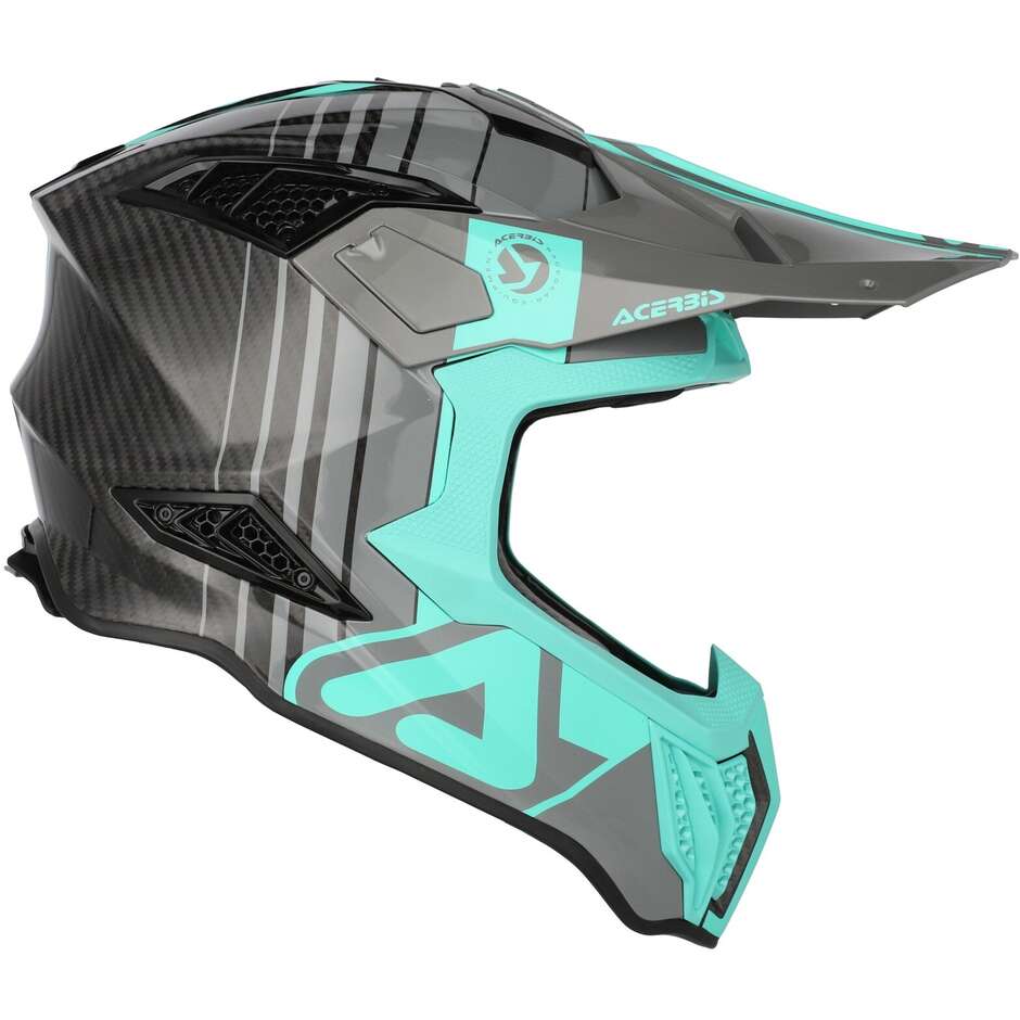 Casco Moto Cross Enduro Acerbis AIRSTRIKE-C Turchese