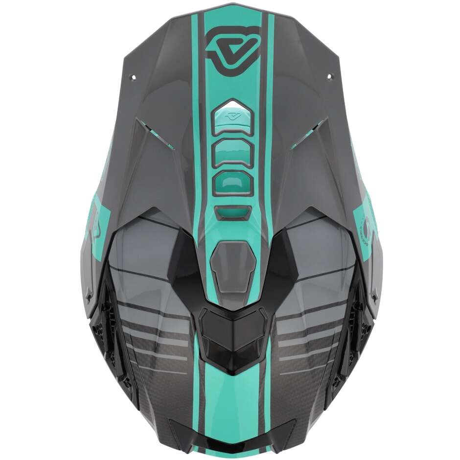 Casco Moto Cross Enduro Acerbis AIRSTRIKE-C Turchese