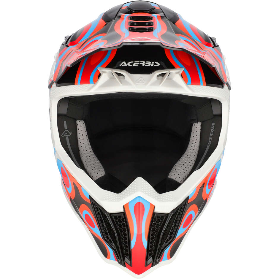 Casco Moto Cross Enduro Acerbis AIRSTRIKE-X Nero Arancio