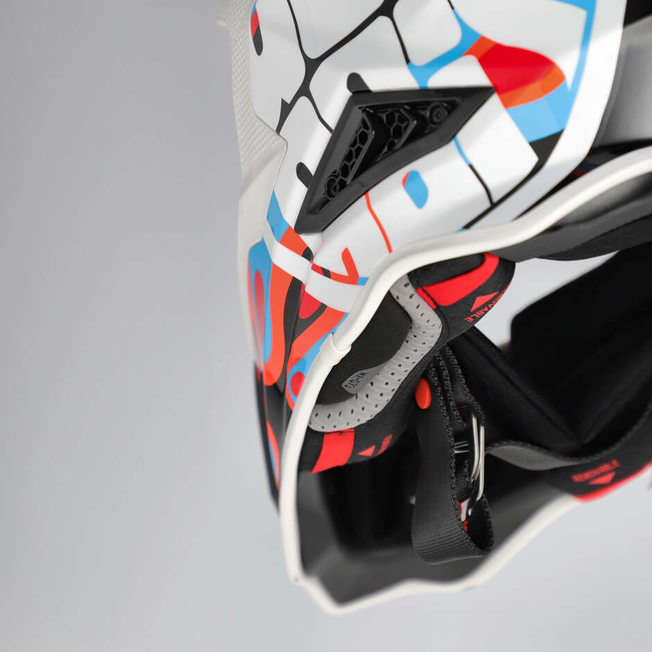 Casco Moto Cross Enduro Acerbis AIRSTRIKE-X Nero Arancio