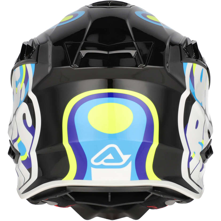 Casco Moto Cross Enduro Acerbis AIRSTRIKE-X Nero Giallo Fluo